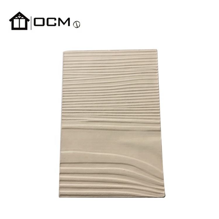 Exterior wood grain cladding material fiber cement siding board