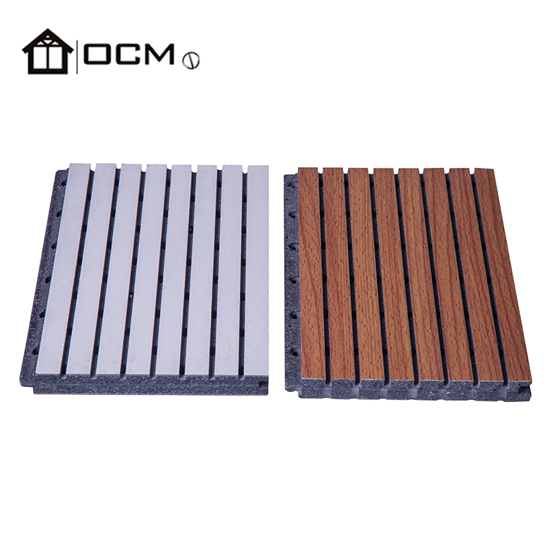 HPL laminated grooved acoustic panel